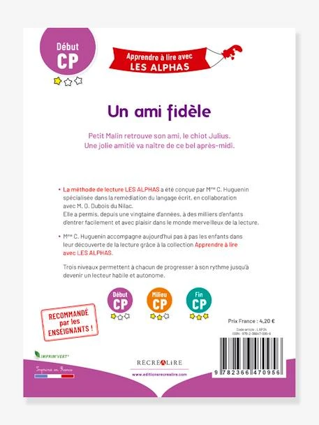 Apprendre à Lire Avec Les Alphas - Un Ami Fidèle RÉCRÉALIRE Violet - Recrealire – Image 3