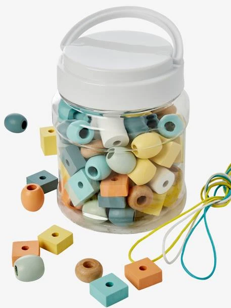 Baril De Grosses Perles En Bois FSC® Rose - Vertbaudet – Image 5