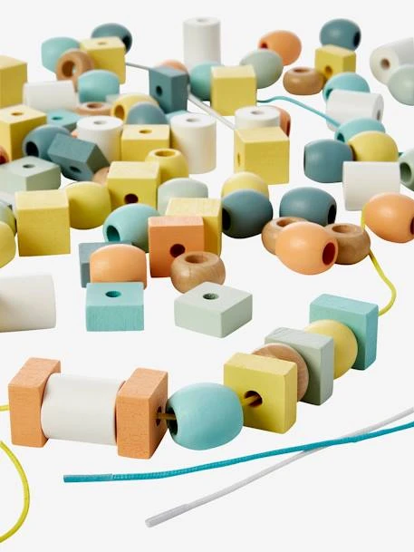 Baril De Grosses Perles En Bois FSC® Rose - Vertbaudet – Image 6