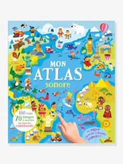 Cherche Et Trouve - Mon Atlas Sonore - 180 Sons - 1-2-3 SOLEIL Blanc - Auzou