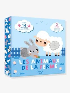 Coffret Ă Toucher - Les Animaux De La Ferme - AUZOU Bleu - Auzou