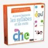 Coffret éducatif Livre + Jeu Je Joue Et J’apprends Les Syllabes Et Les Mots NATHAN Blanc - Nathan