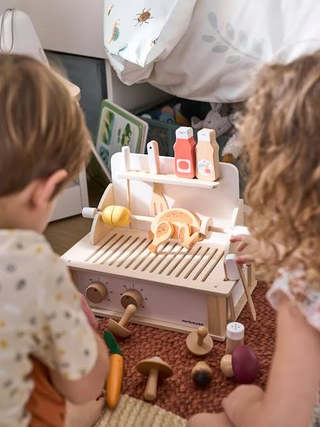 Grill Barbecue à Poser En Bois FSC® Beige - Vertbaudet – Image 2