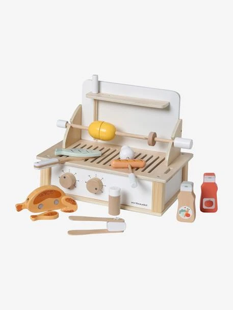 Grill Barbecue à Poser En Bois FSC® Beige - Vertbaudet – Image 6