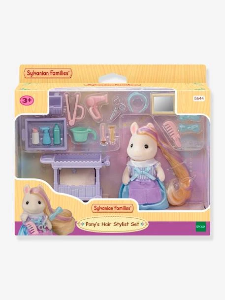 La Maman Poney Et Son Kit De Coiffure - SYLVANIAN FAMILIES Blanc - Sylvanian