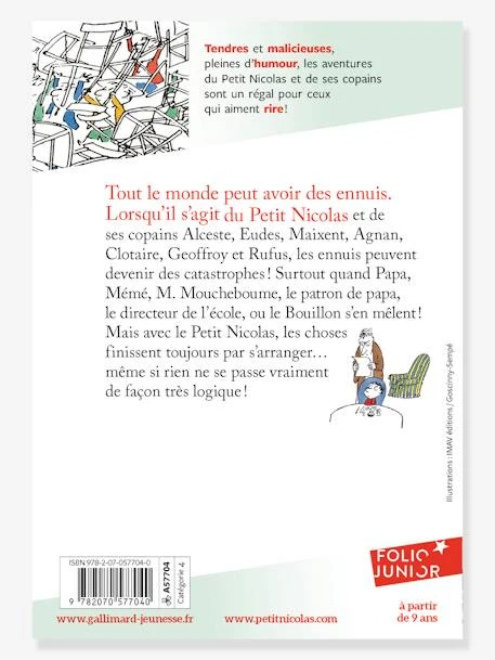 Le Petit Nicolas A Des Ennuis - GALLIMARD JEUNESSE Blanc - Gallimard – Image 2