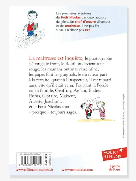 Le Petit Nicolas - GALLIMARD JEUNESSE Blanc - Gallimard â Image 2