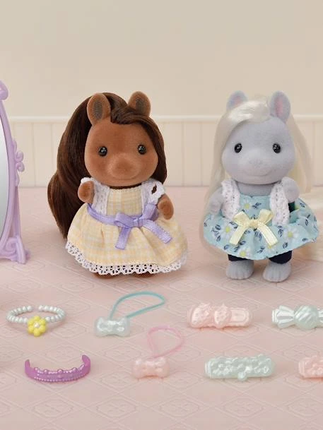 Les Amies Poney Et Leur Kit De Coiffure - SYLVANIAN FAMILIES Blanc - Sylvanian â Image 6