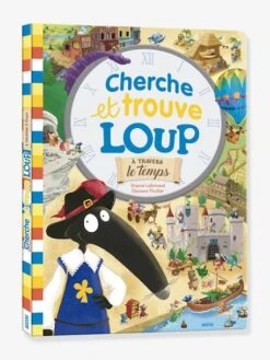 Livre D'activités Cherche Et Trouve Du Loup - A Travers Le Temps - AUZOU Blanc - Auzou