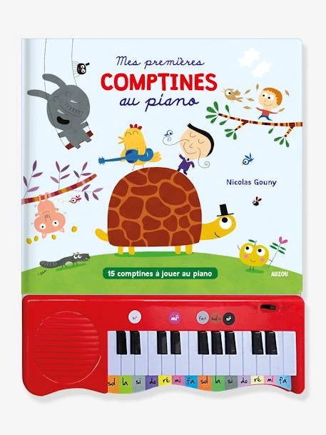 Livre Jouet Musical Mes Premières Comptines Au Piano AUZOU Blanc - Auzou
