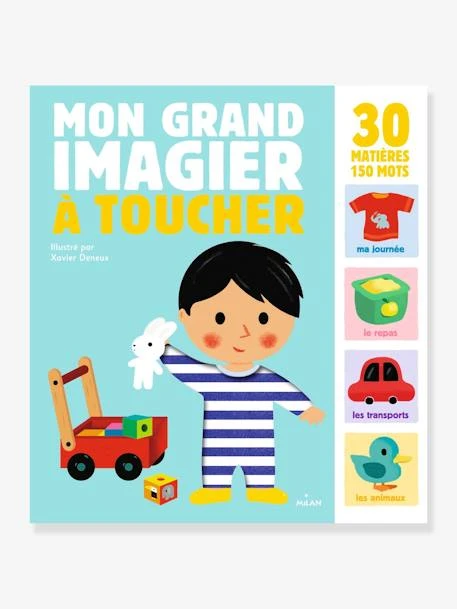 Livre - Mon Grand Imagier à Toucher - ÉDITIONS MILAN Blanc - Hachette