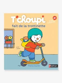 Livre T'choupi Fait De La Trottinette - NATHAN Orange - Nathan