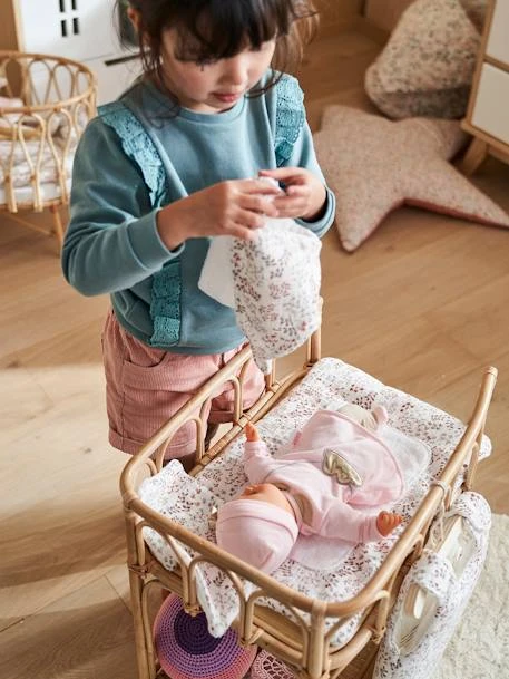 Matelas à Langer Poupon En Gaze De Coton Flora Multicolore - Vertbaudet – Image 2