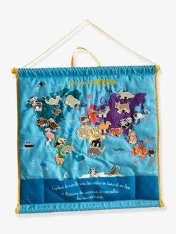 Mon Premier Atlas En Tissu AUZOU Bleu - Auzou