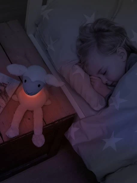 Peluche Veilleuse Et Liseuse Fin Le Mouton ZAZU Gris - Toutes Les Marques – Image 3