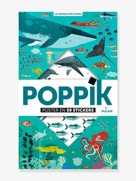 Poppik Animaux Des Océans MILAN Blanc - Hachette