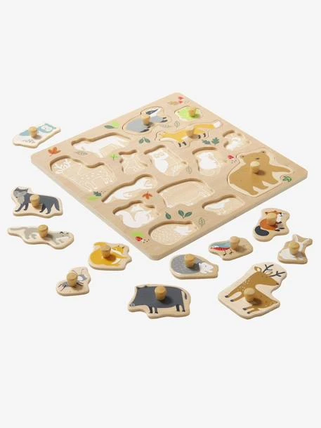 Puzzle Bouton Forêt En Bois FSC® Multicolore - Vertbaudet – Image 2