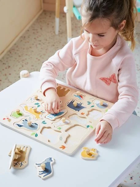 Puzzle Bouton Forêt En Bois FSC® Multicolore - Vertbaudet – Image 5