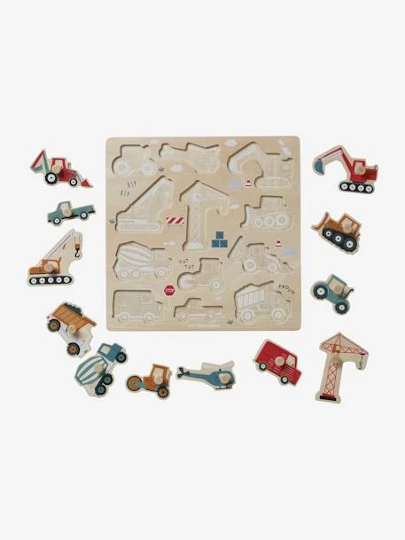 Puzzle Boutons Chantier En Bois FSC® Jaune - Vertbaudet – Image 3