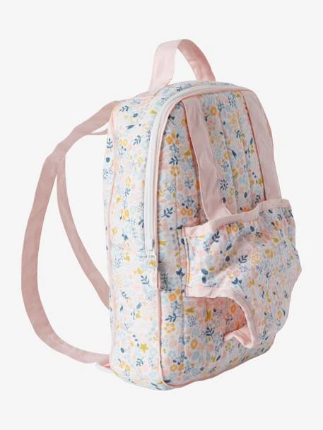 Sac Ă Dos Porteur Poupon En Gaze De Coton Rose - Vertbaudet â Image 2